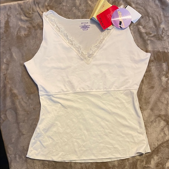 SPANX Cream Lace Trim Camisole - Picture 1 of 3